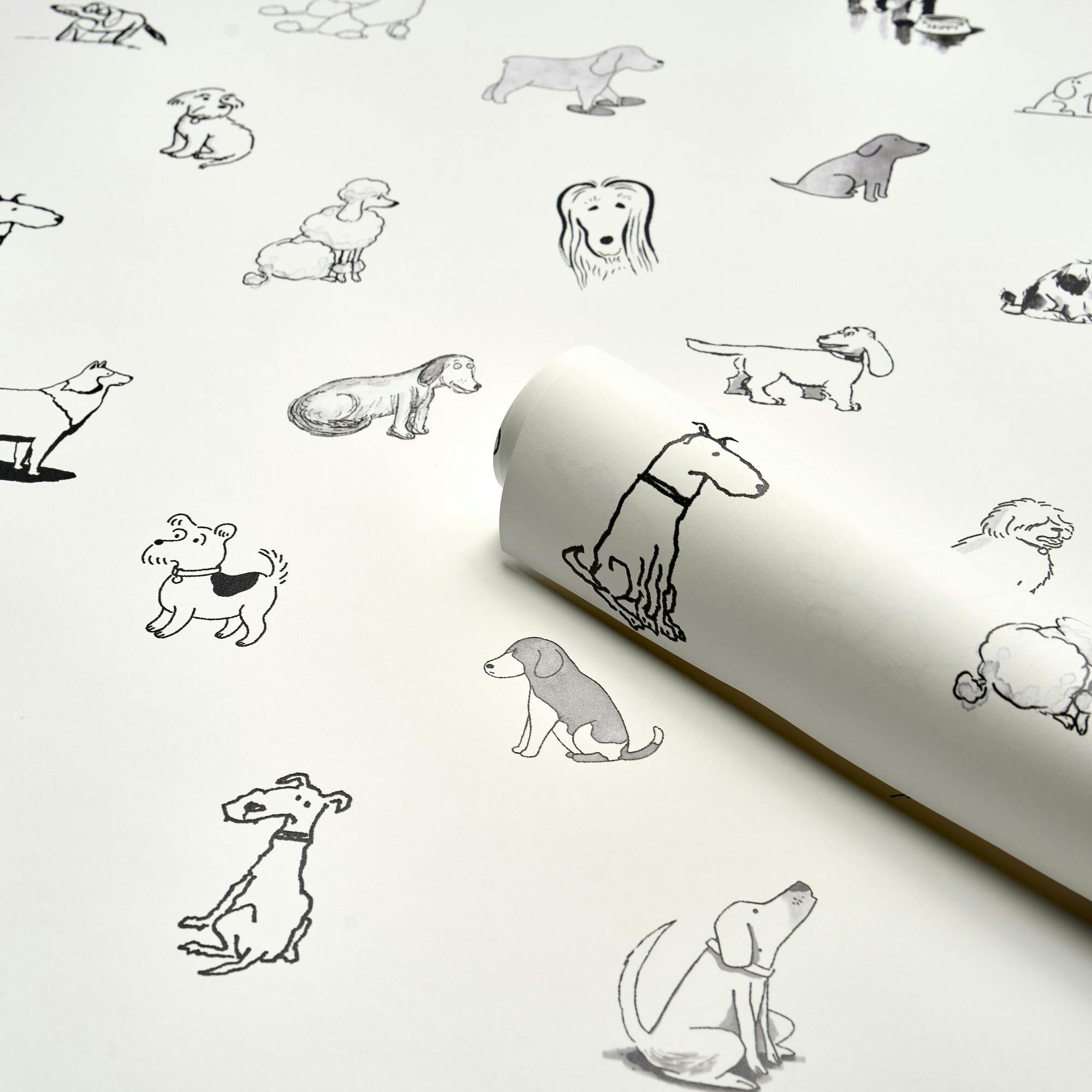 Good Dogs Everywhere Woven Wallpaper