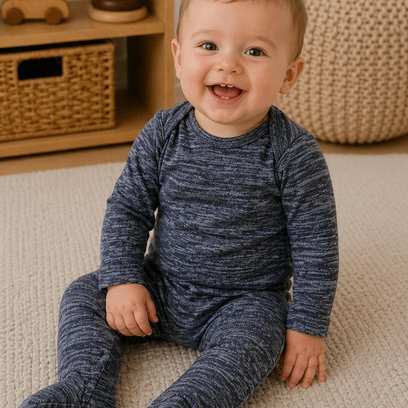 Sweater Knit Long Sleeve Footie