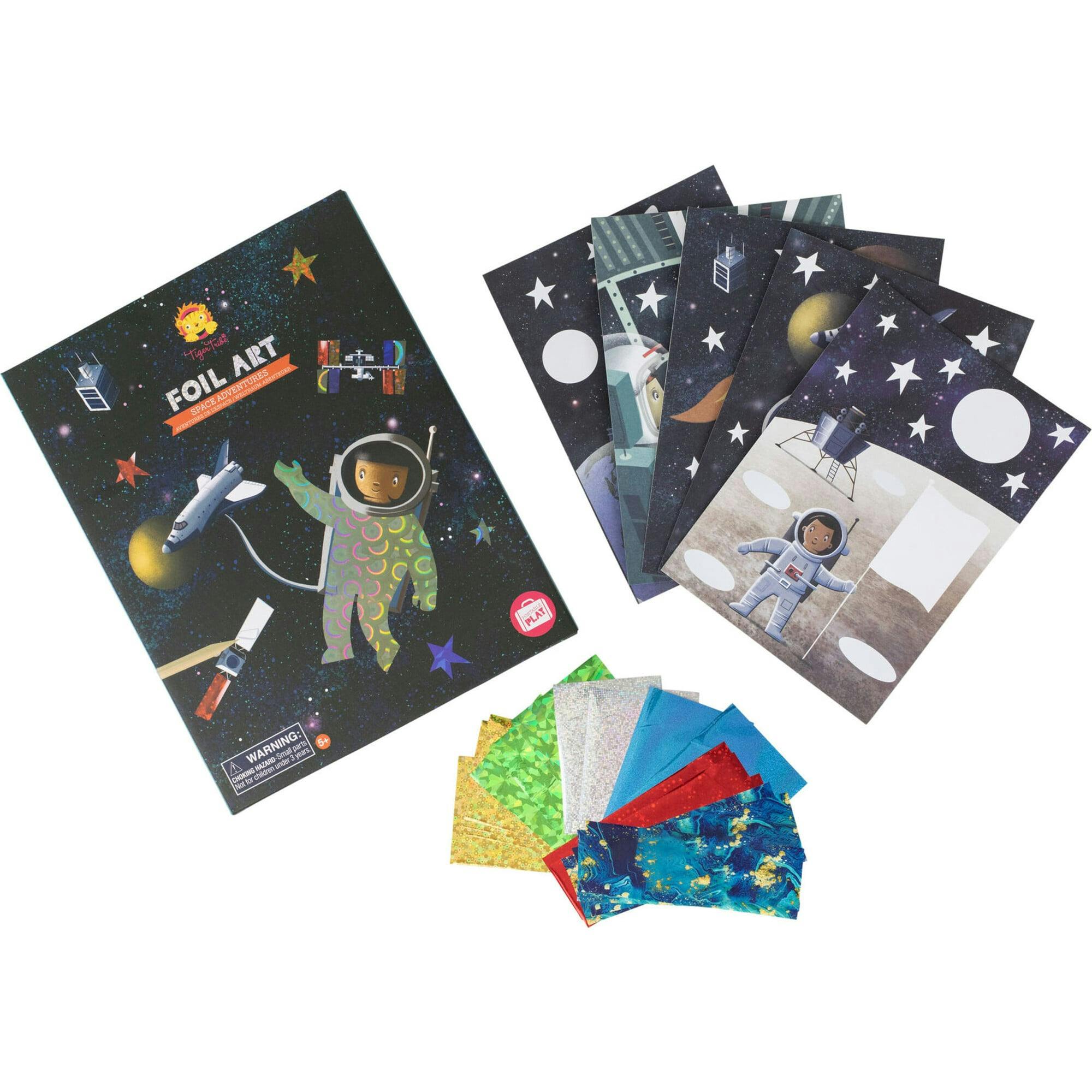 Tribe: Foil Art - Space Adventures Activity Set
