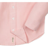 Organic Long Sleeve Seersucker Shirt, Pink