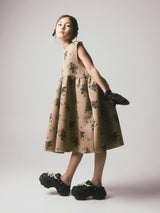 Rosa Dress Camel & Black