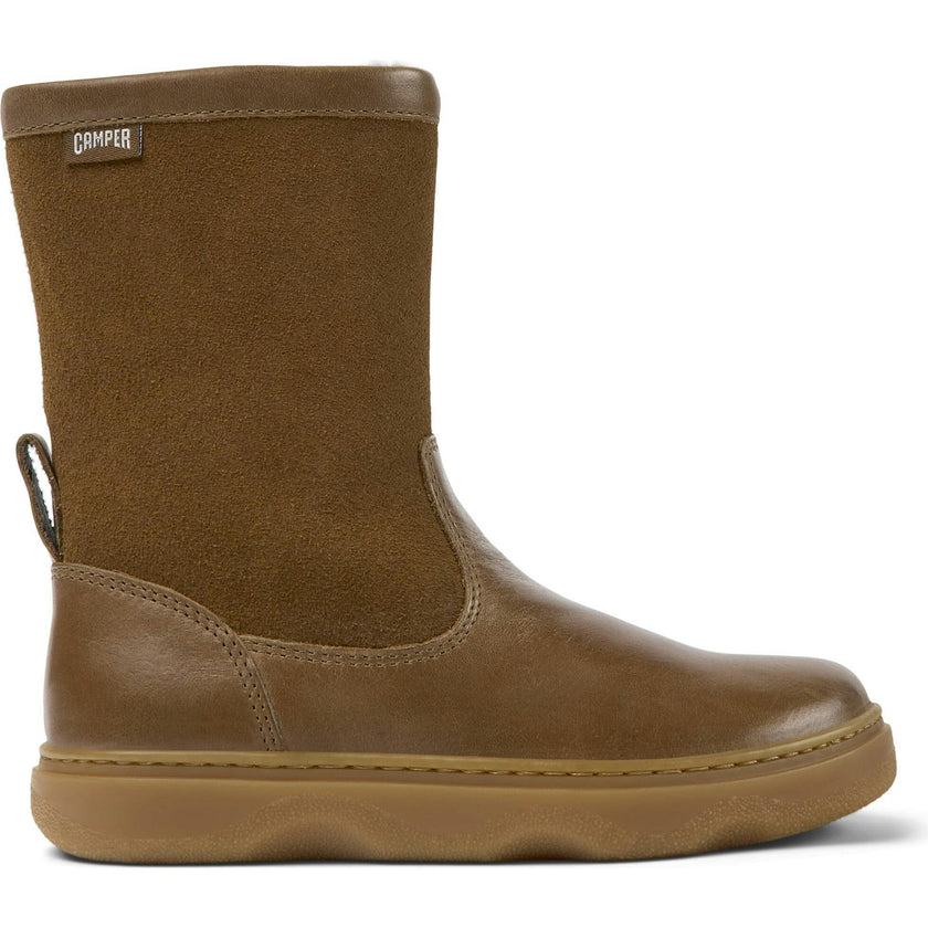 Kiddo Suede Leather Nubuck Boots, Brown