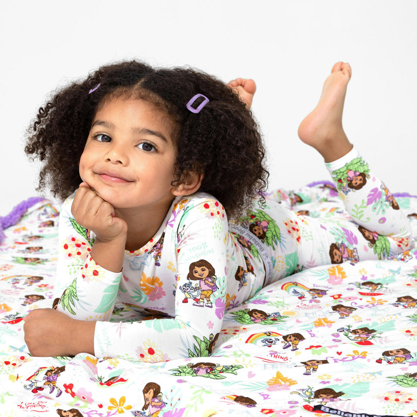 Dora: Tropical Dreams Bamboo Sherpa Blanket