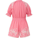 Selena Cotton Embroidered Romper