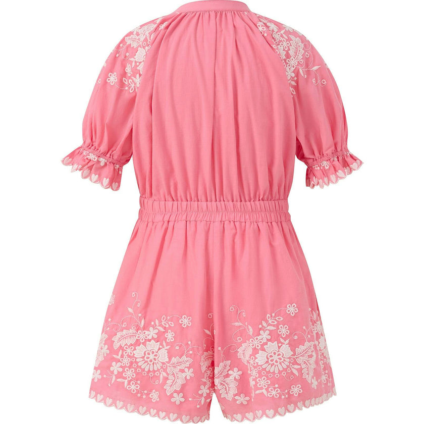 Selena Cotton Embroidered Romper