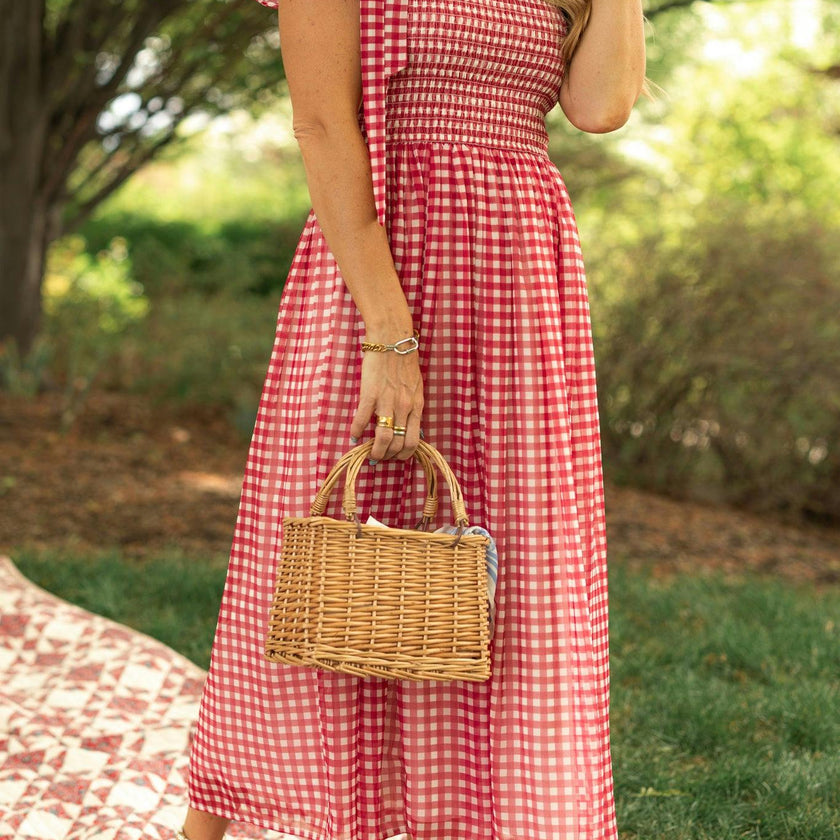 Rayna Dress in Red Gingham