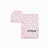 Milk & Cookies Original Bamboo Swaddle & Beanie Set