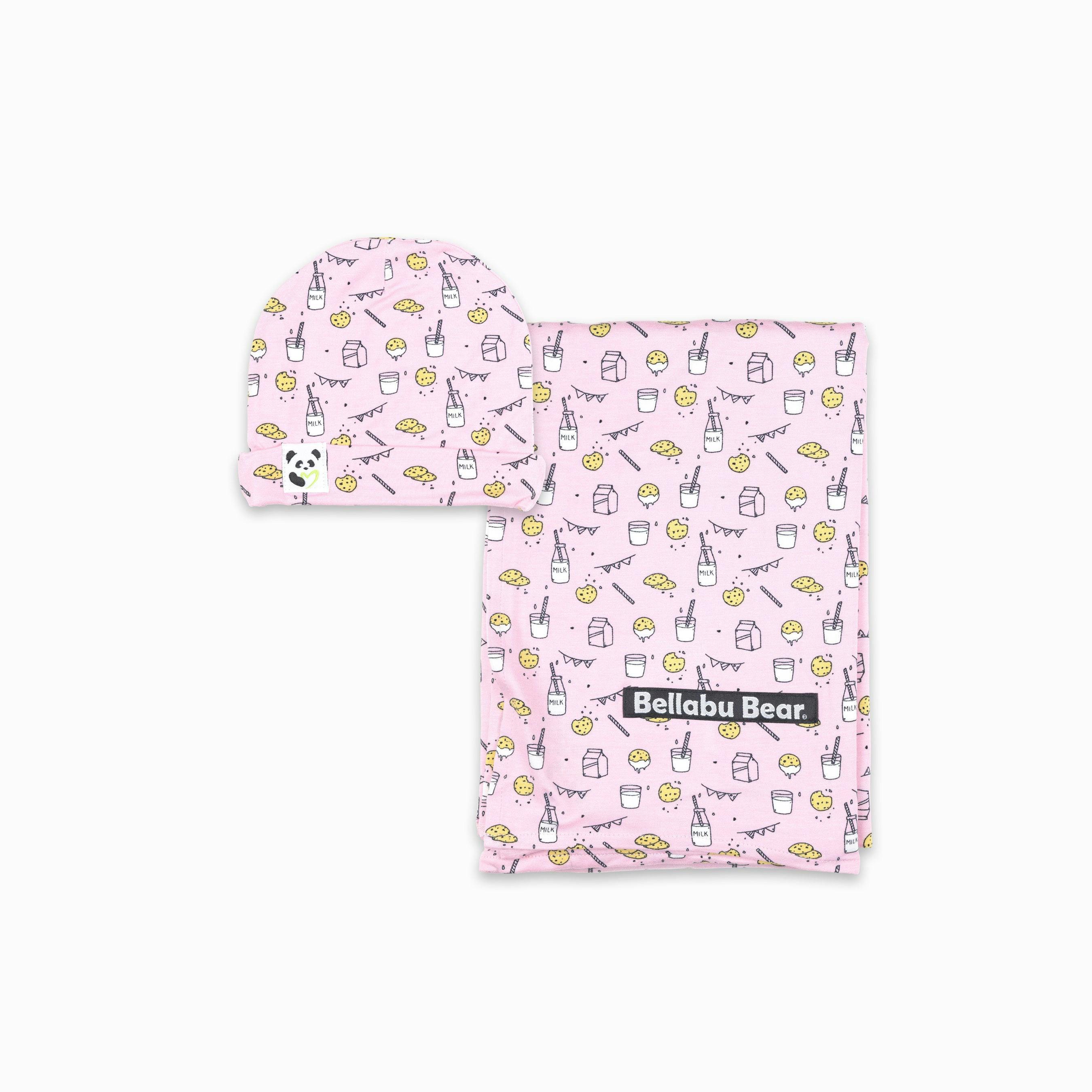 Milk & Cookies Original Bamboo Swaddle & Beanie Set
