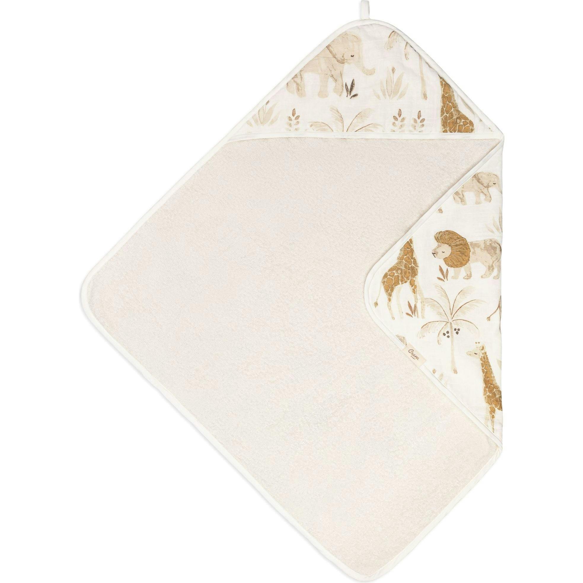 Kendi Baby Hooded Towel (Safari Animal)