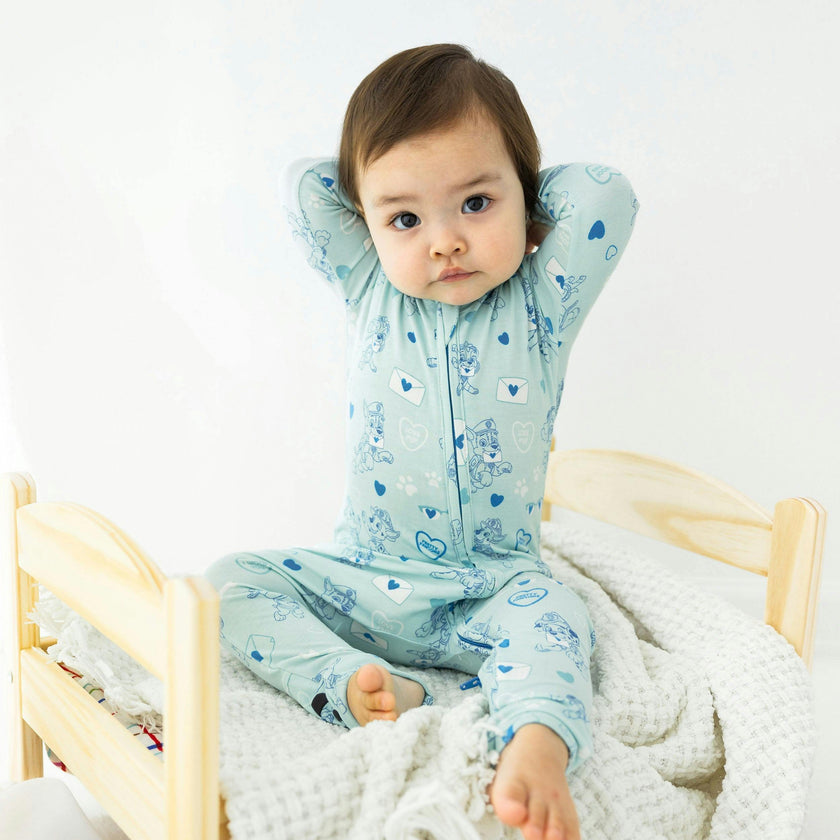 PAW Patrol: Love Paws Blue Bamboo Convertible Footie