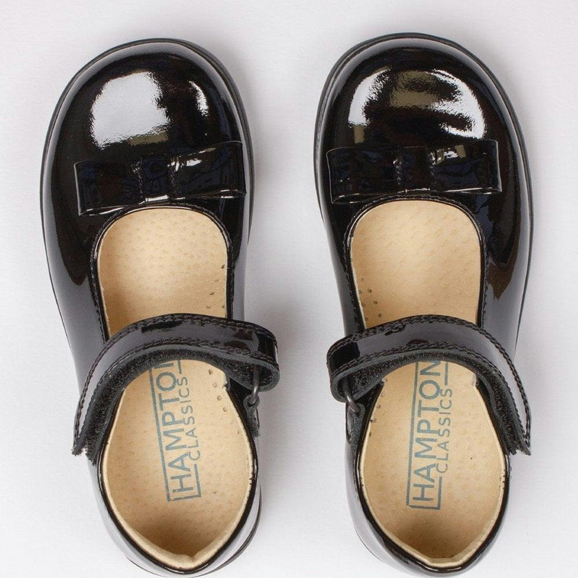Hampton Classics Elsa School Shoes in Black Patent