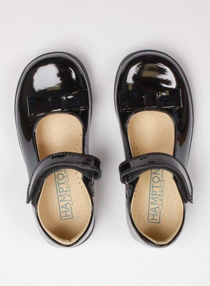 Hampton Classics Elsa School Shoes in Black Patent