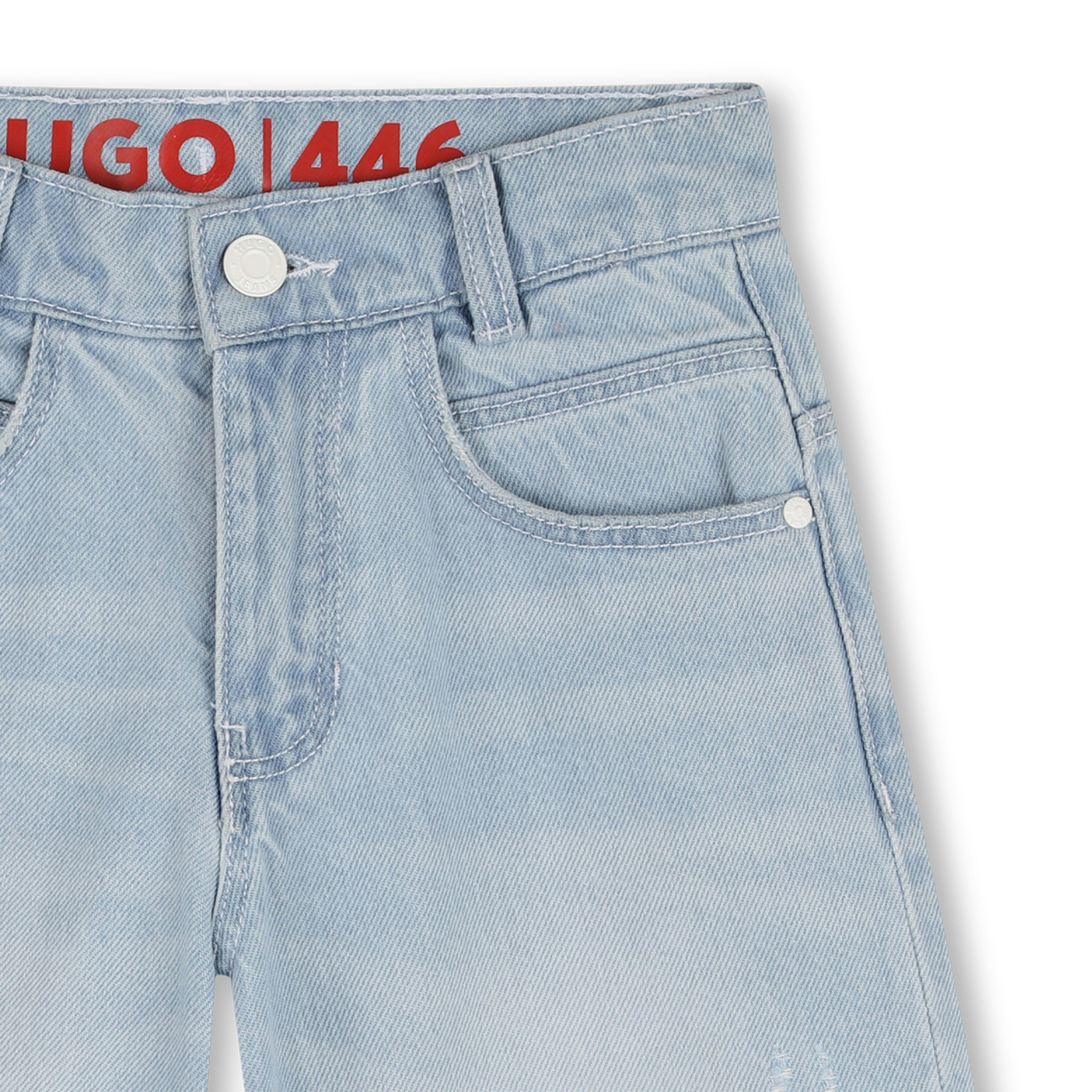 Loose Fit - Bleach Grows Denim Shorts