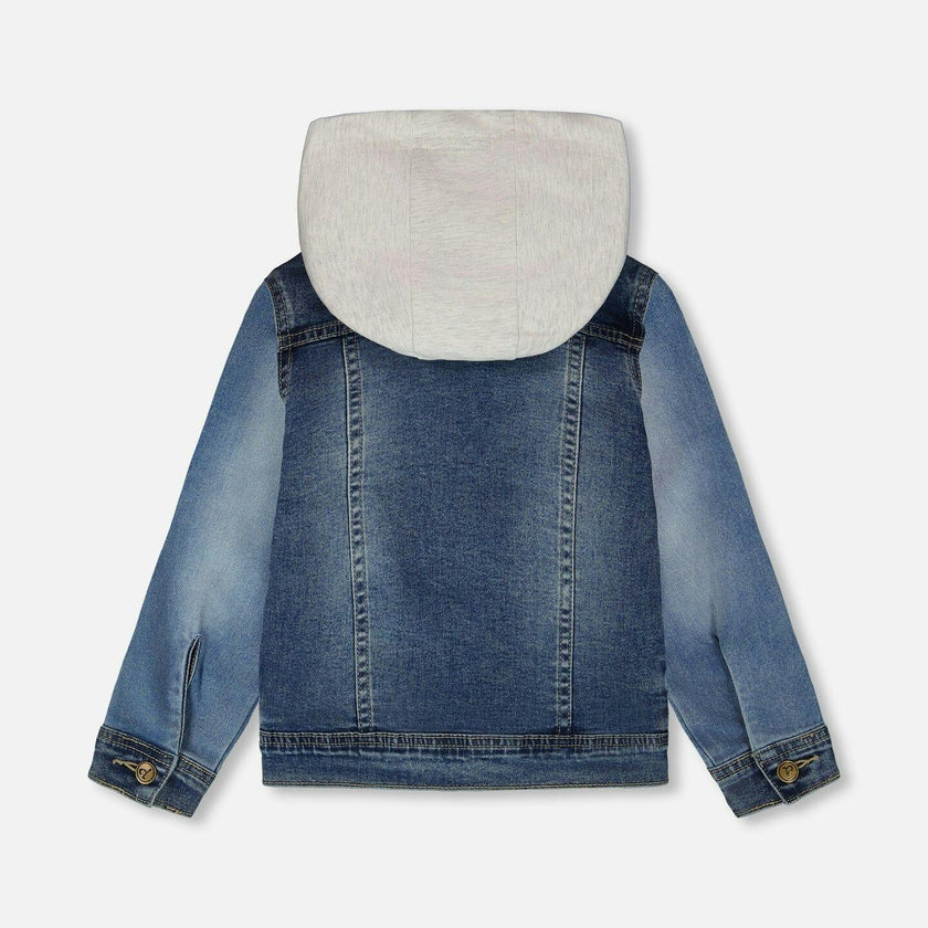 Jacket With Removable French Terry Hood