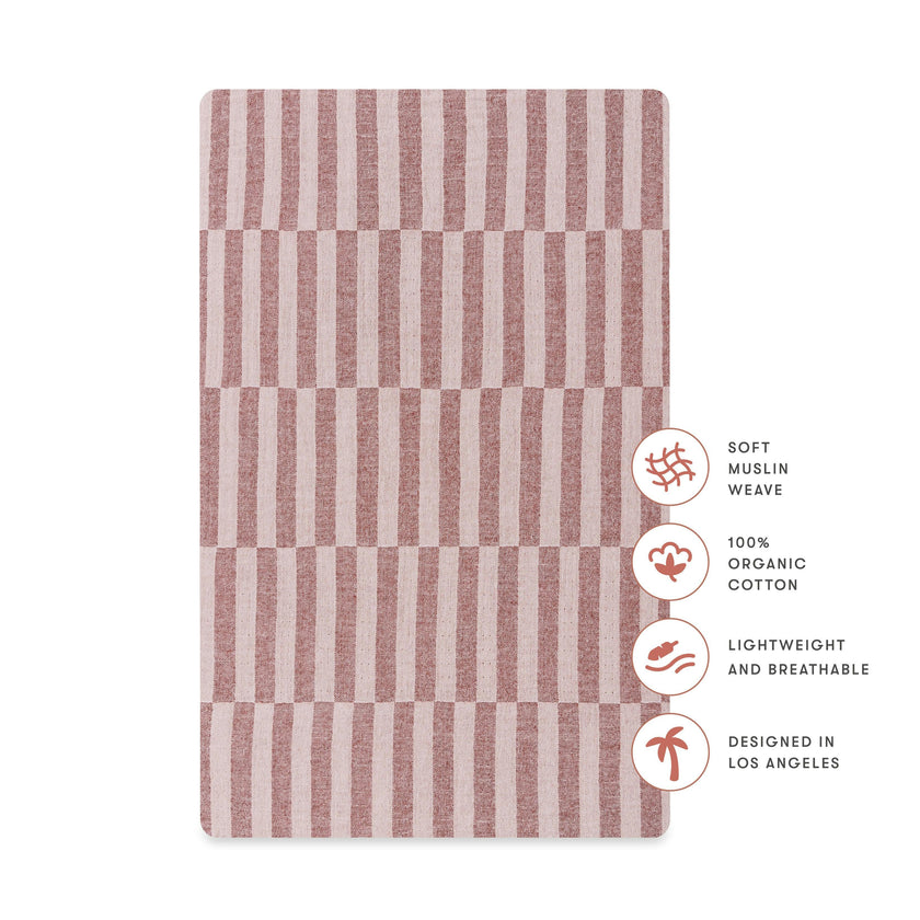 Babyletto All-Stages Bassinet Sheet in GOTS Certified Organic Muslin Cotton