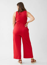 Wide Leg Knit Maternity and Nursing Jumpsuit