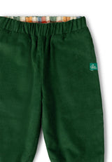 Olive Check Reversible Pull On Trousers, Green