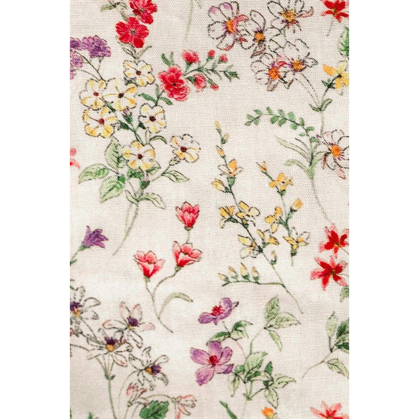 Wildflower Waltz Timeless Floral Ruffle Zipper