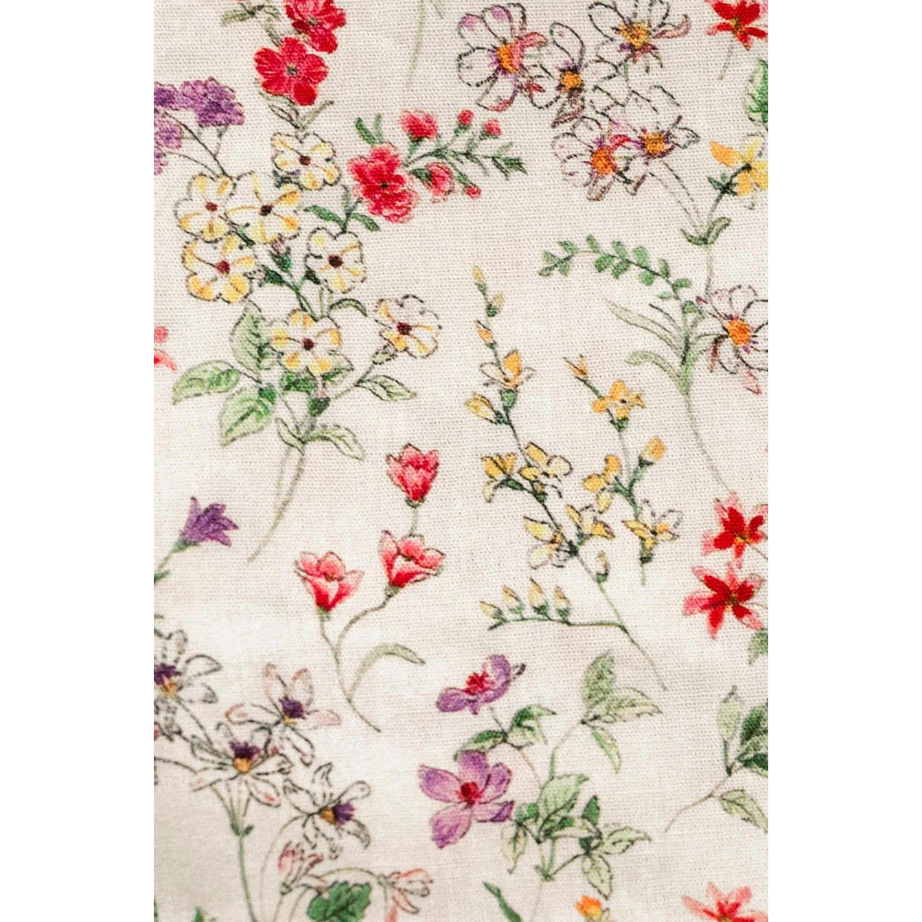 Wildflower Waltz Timeless Floral Ruffle Zipper