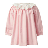 Flannel Dress with Broderie Collar