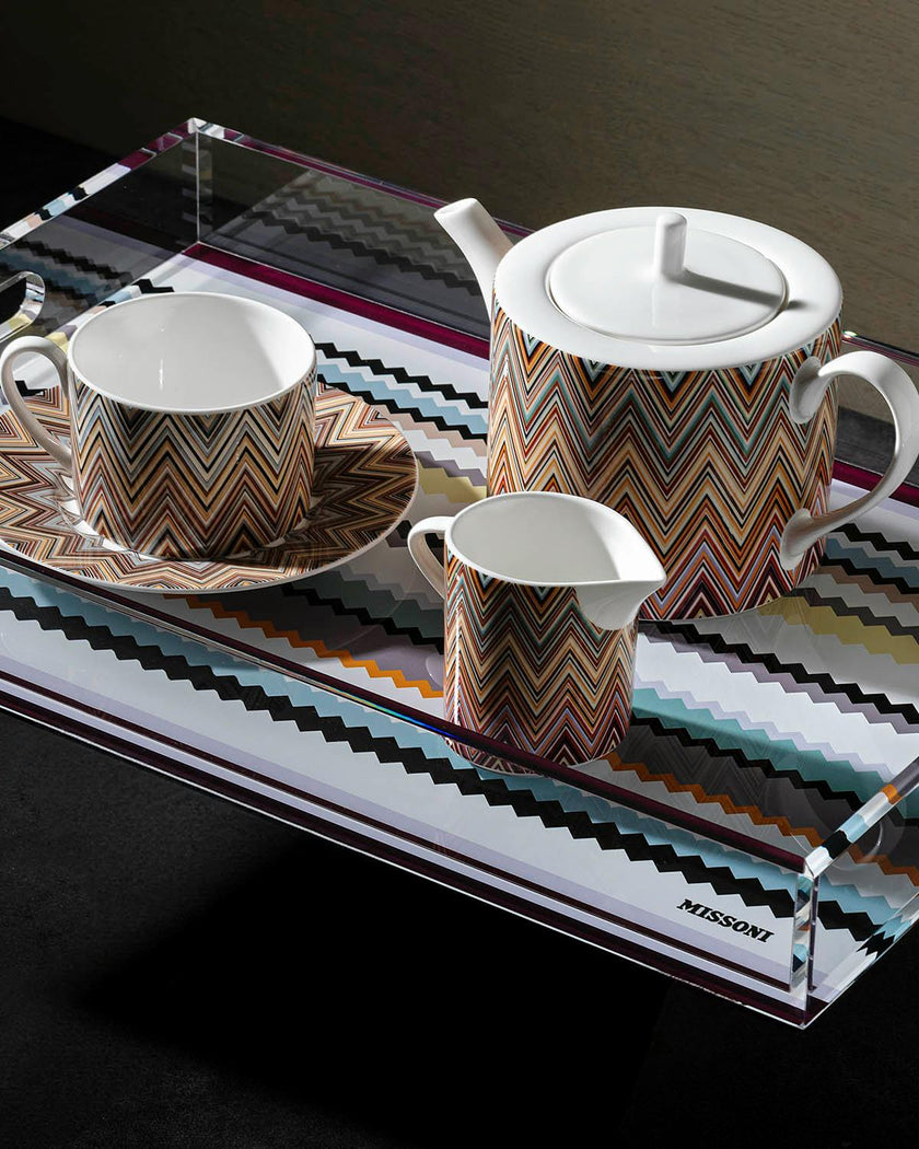 Tray Curt Vassoio Multicolor Medium Tray 9.8 X 13.8 In