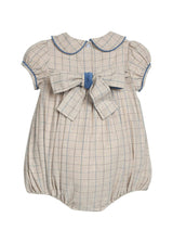 Smocked Natalie Bubble - Durham Windowpane