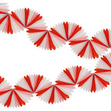 Candy Cane Stripe Honeycomb Garland