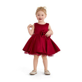 Burgundy Canyonelle Bow Waist Dress