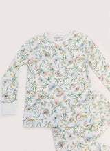 Children's Two Piece Organic Pajamas - Botanical Whisper