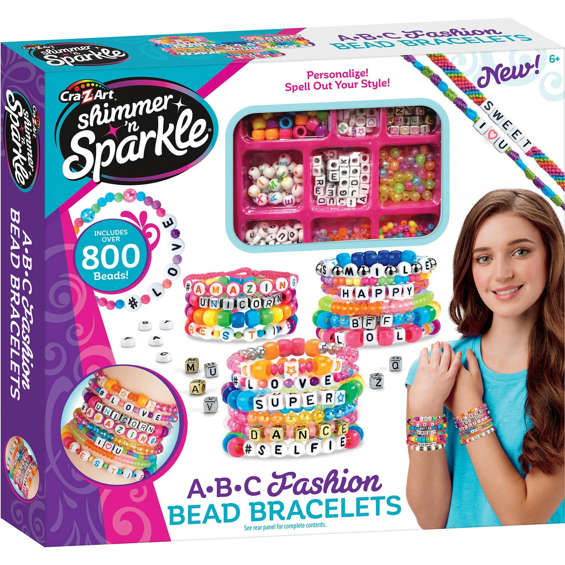 Shimmer 'N Sparkle: ABC Fashion Bead Bracelets