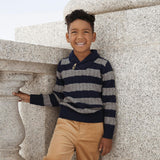 Shawl Collar Cable Sweater