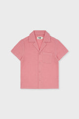 Organic Cotton Camp Collar Waffle Shirt
