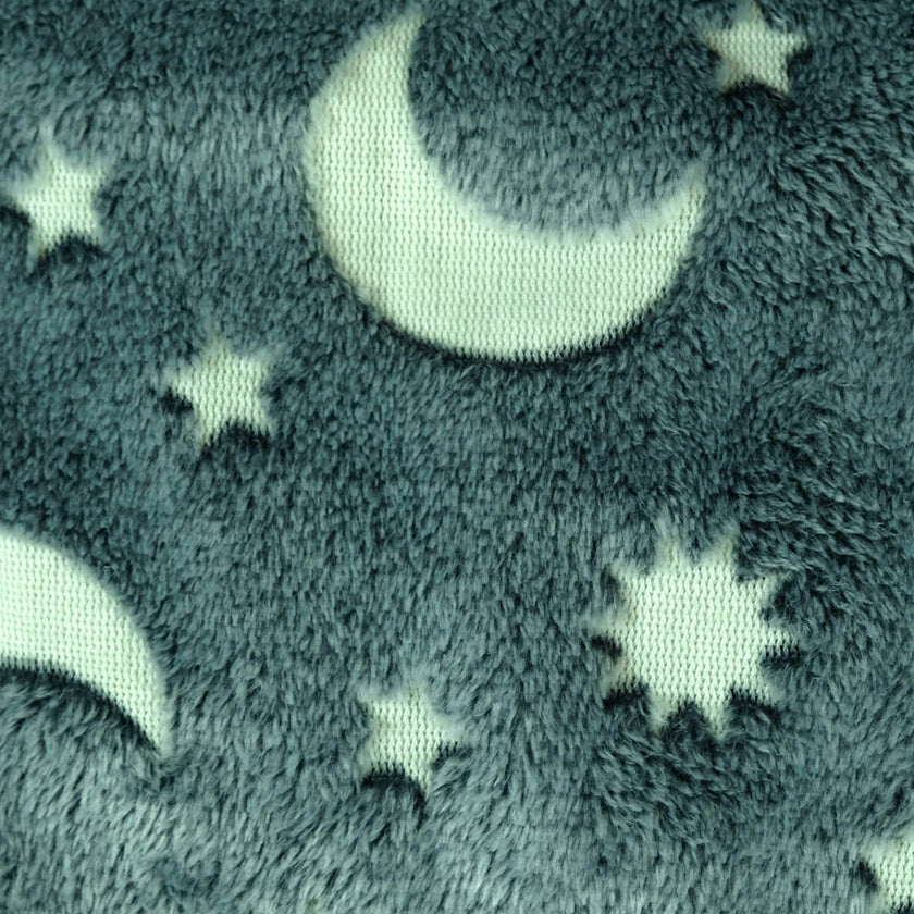 Sleep-N-Pack: Packable Sleeping Bag, Little Kid 3-6 yrs - Surfer Blue/Glow In The Dark Moon & Stars