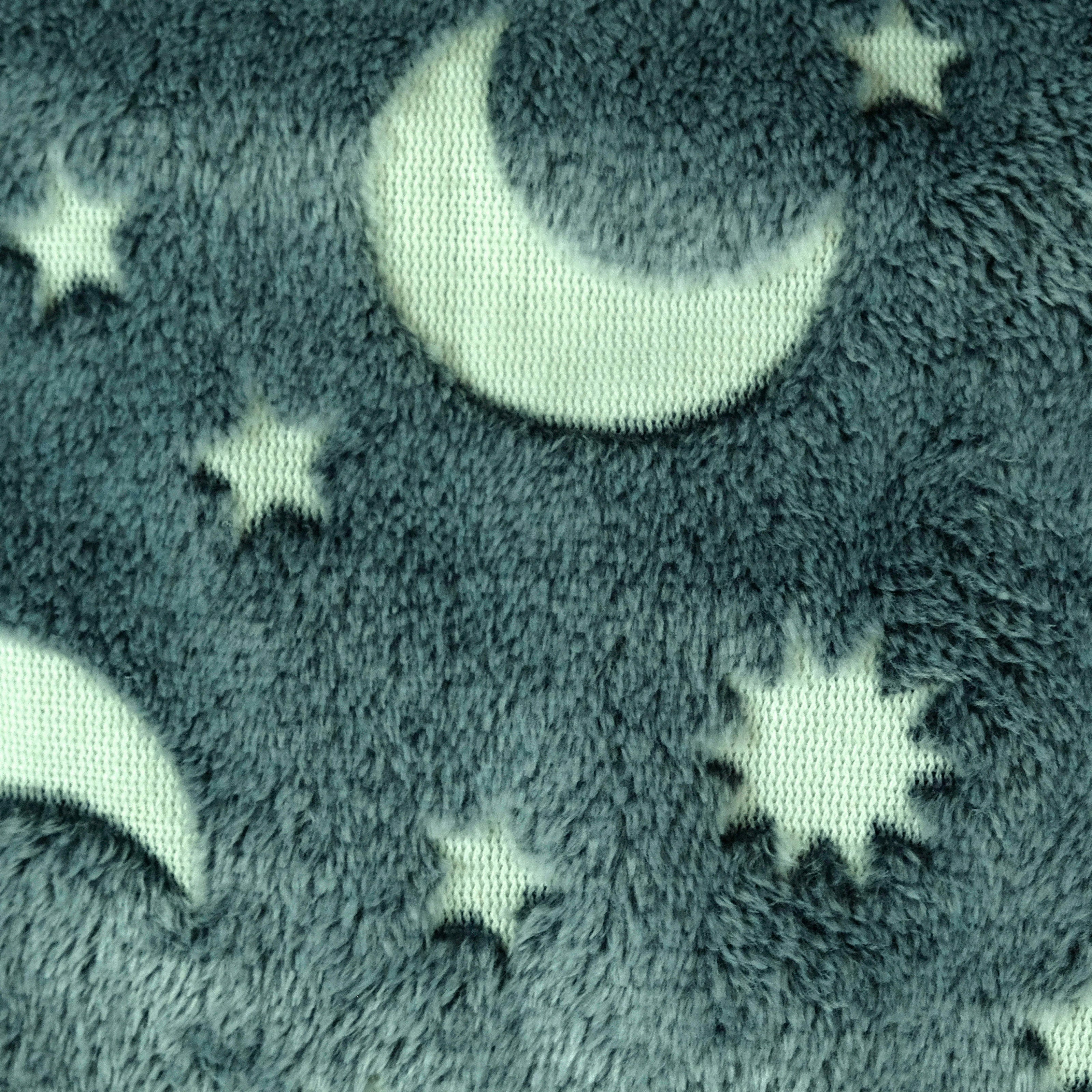Sleep-N-Pack: Packable Sleeping Bag, Little Kid 3-6 yrs - Surfer Blue/Glow In The Dark Moon & Stars