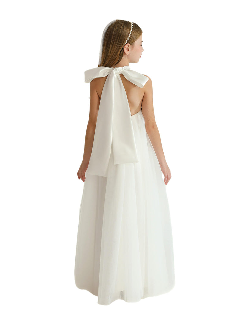 White Sleeveless Ocala Dress