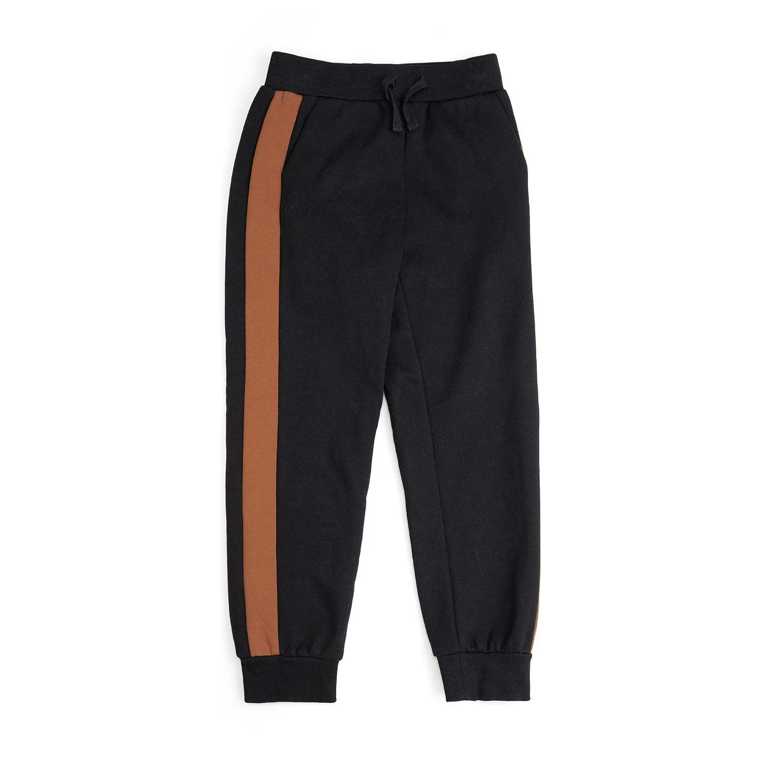 Black and Orange Striped Jogger