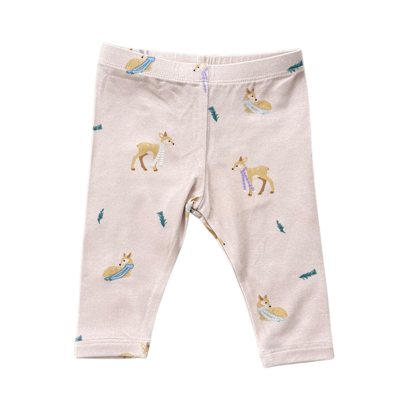 Girls Basic Leggings in Fawn