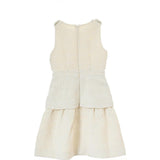 Daphne dress (ivory with gold metallic thread)