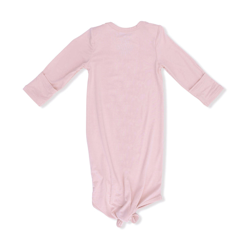 Solid Peachskin - Knotted Gown and Headband