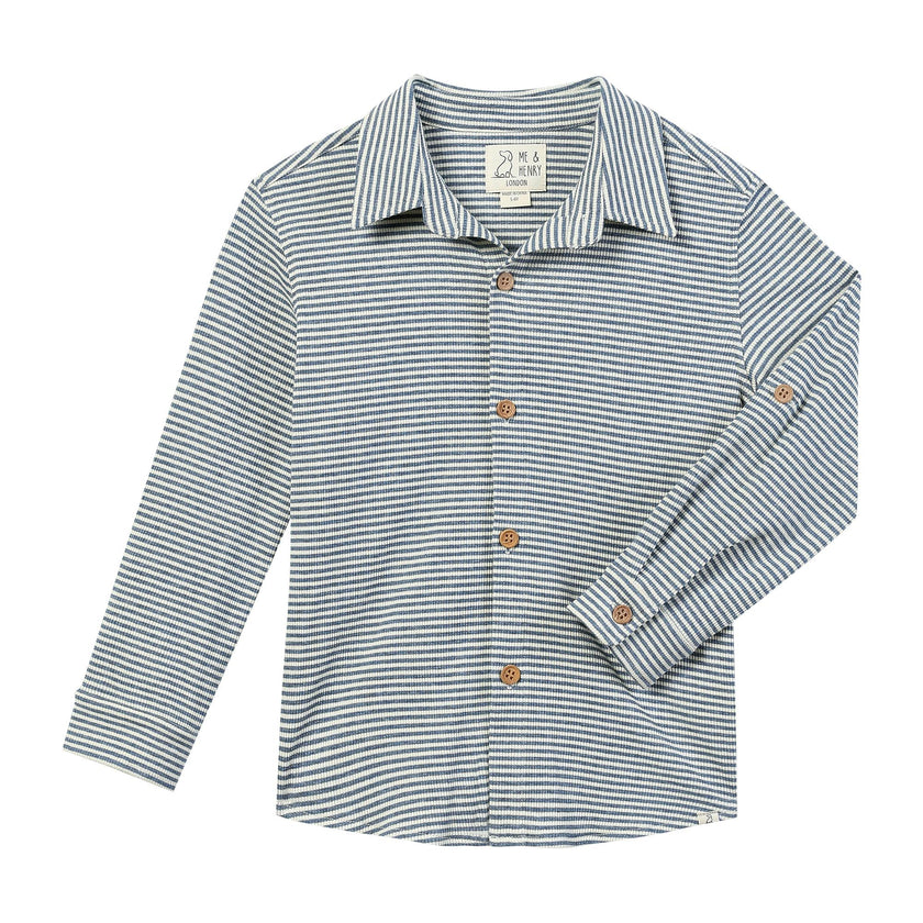 COLUMBIA China/Cream ribbed stripe Jersey Shirt
