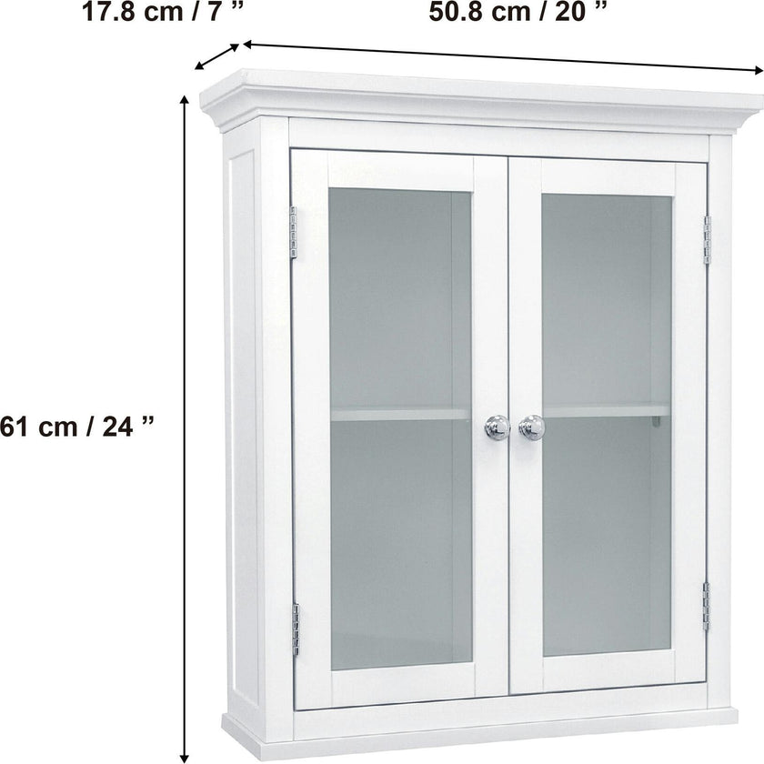 Madison Wooden Wall Cabinet with 2 Doors