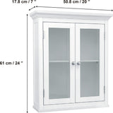 Madison Wooden Wall Cabinet with 2 Doors