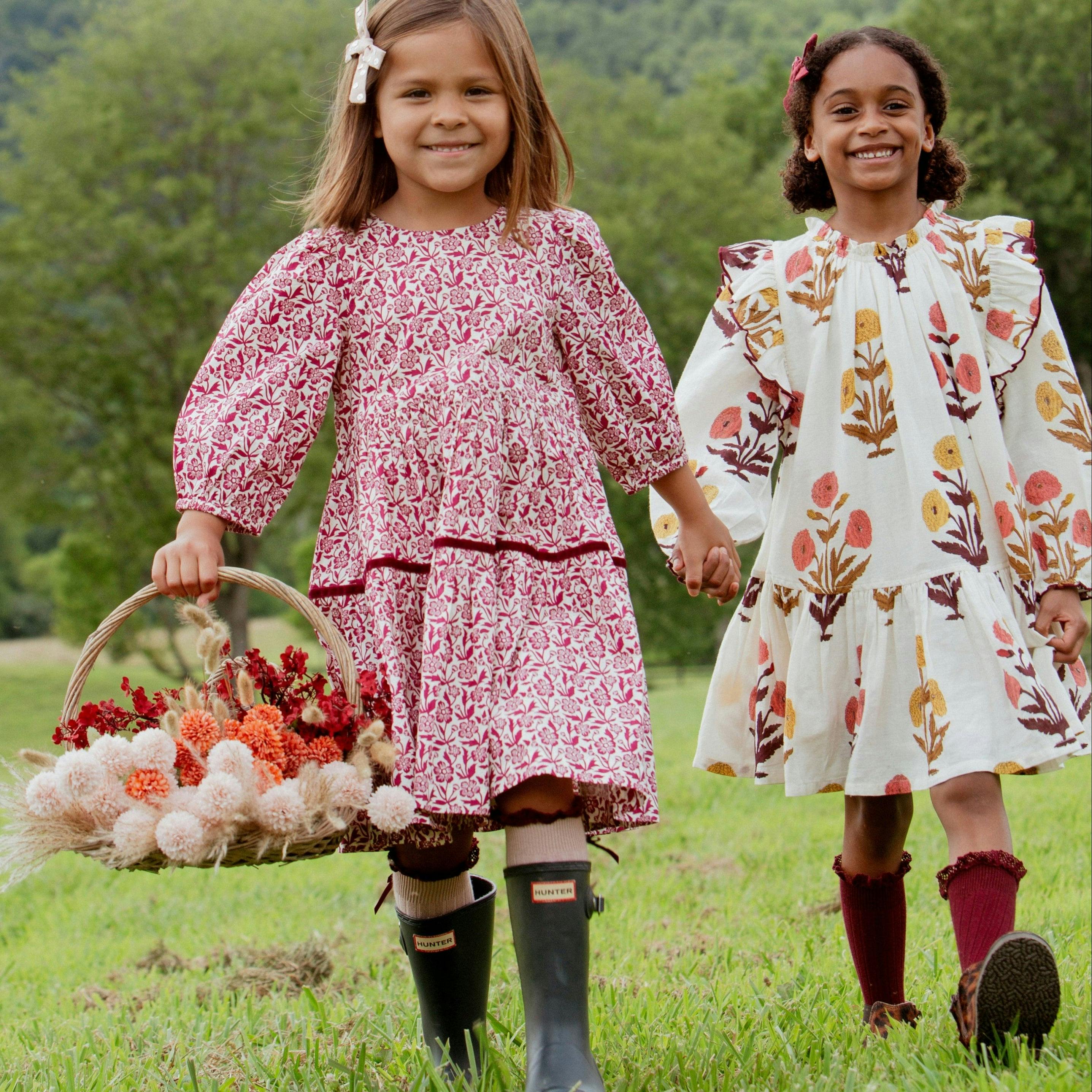 Girls Harper Dress - Harvest Dandelion