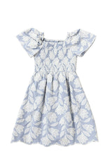 Mini Ophelia Dress in Mosaic Embroidery