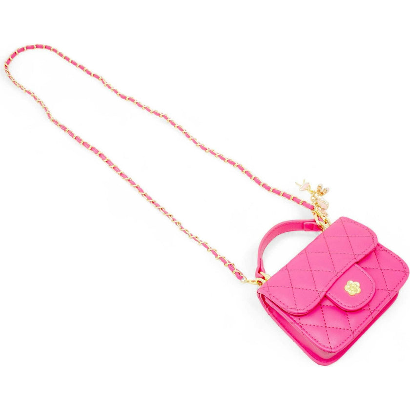 Tiny Quilted Ballet Charm Handbag
