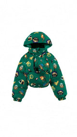 Blake Hooded Reversible Lightweight Down Puffer Jacket, Camping Adventure