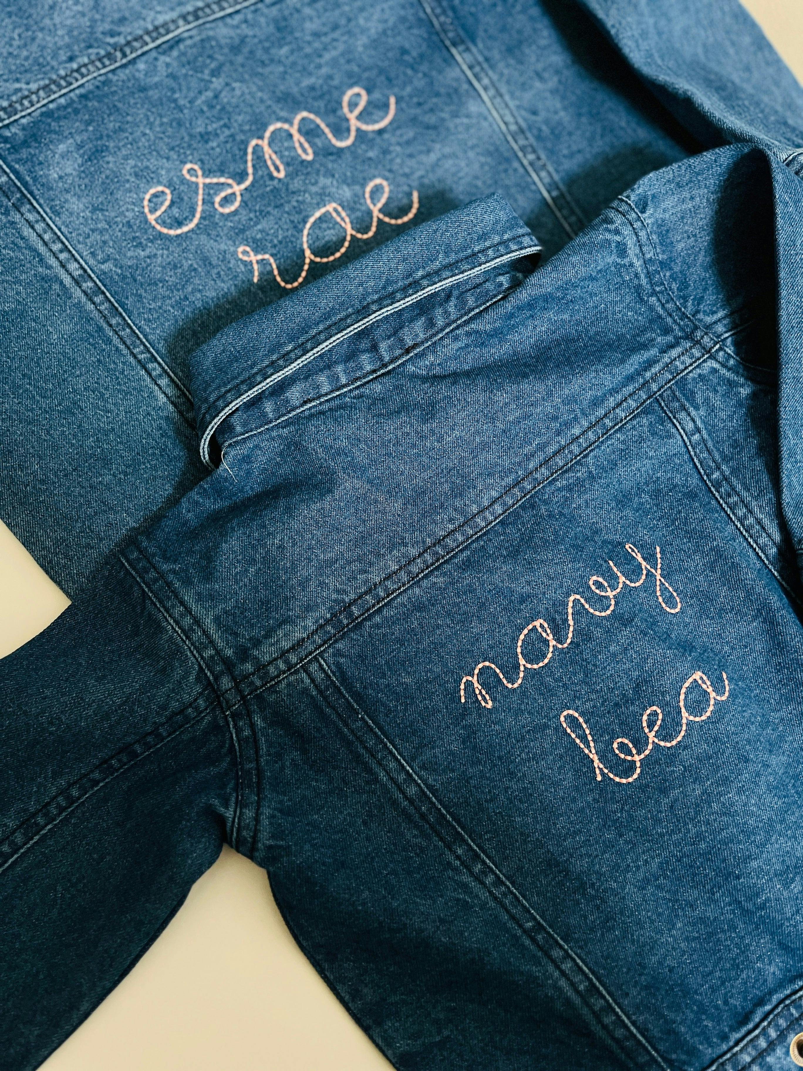 Baby & Kids Back Embroidery Denim Jacket
