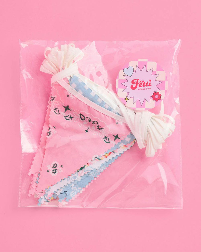 Camp Bunting Banner - gingham garland