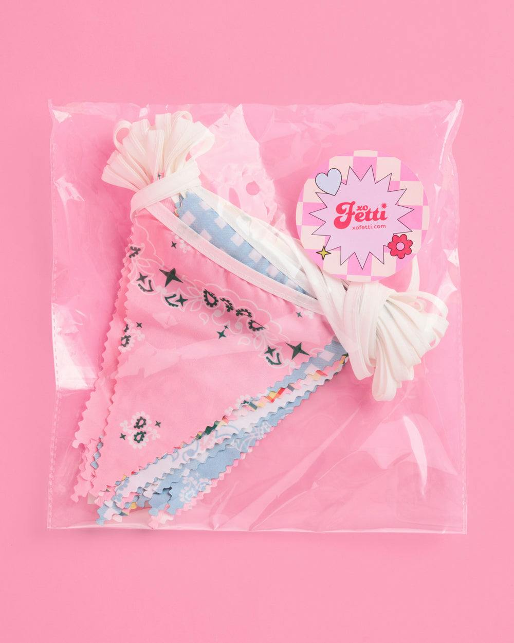 Camp Bunting Banner - gingham garland