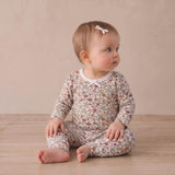 Organic Bodysuit & Foldover Pants Set - Woodland Sprig